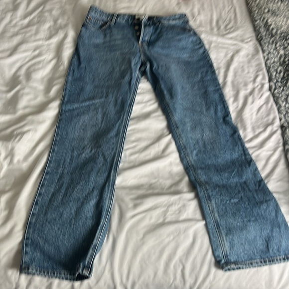 WORN ONCE H&M straight high Jeans - Picture 6 of 8